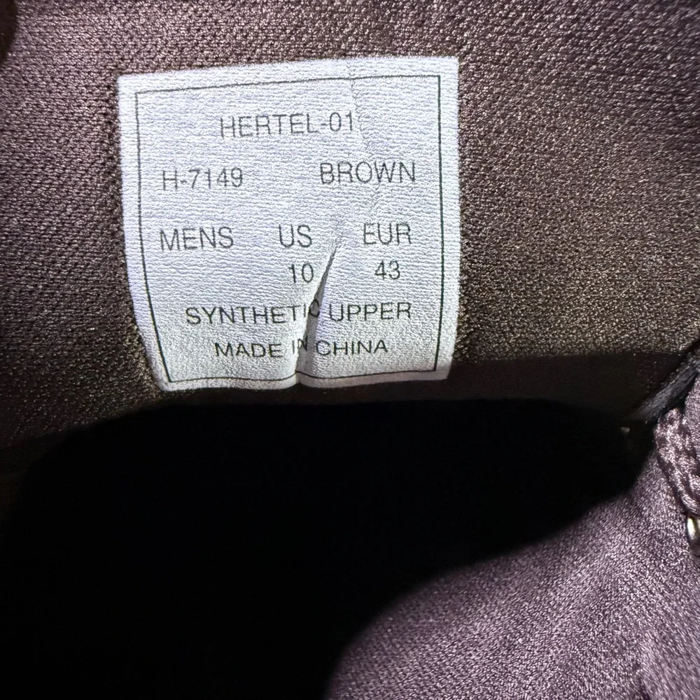 Aston‎ Marc Mens HERTEL 01 Brown Lace Up Ankle Boots Synthetic Upper Size 10